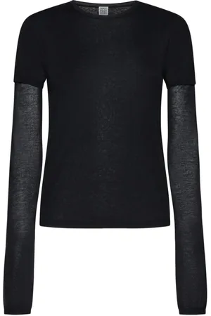 Totême Dames, Truien, Zwart, Maat: XS Kasjmier