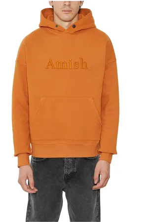 AMISH Heren, Sweatshirts & Hoodies, Geel, Maat: M Katoen