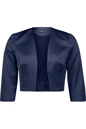 Vera Mont Dames, Jassen, Blauw, Maat: XS Satijn