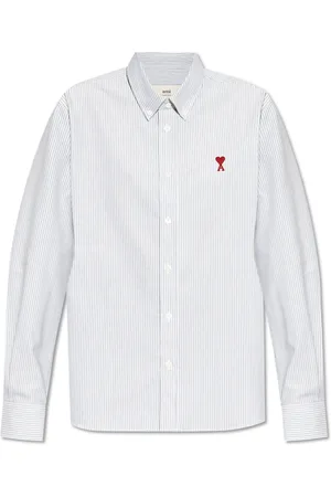 Ami Dames, Blouses & Shirts, Wit, Maat: 2XS Katoen