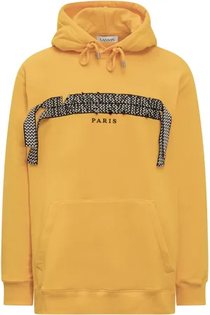 Lanvin Heren, Sweatshirts & Hoodies, Geel, Maat: XL Katoen