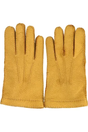 Restelli Guanti Unisex, Accessoires, Geel, Maat: 9 IN Kasjmier