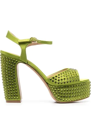 ROBERTO FESTA Dames, Schoenen, Groen, Maat: 37 EU Leer