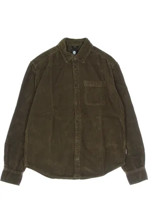 Element Heren, Overhemden, Groen, Maat: M Corduroy