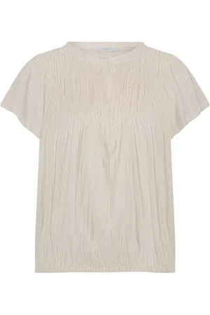 BY-BAR Dames, Blouses & Shirts, Wit, Maat: L Katoen
