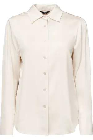 Guess Dames, Blouses & Shirts, Wit, Maat: 3XL Poliester