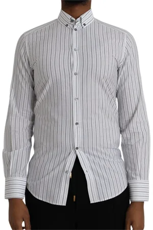 Dolce & Gabbana Heren, Overhemden, Wit, Maat: S Katoen
