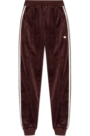 adidas Dames, Broeken, Bruin, Maat: M Velours