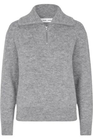 Samsøe Samsøe Dames, Truien, Grijs, Maat: XS