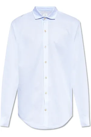 ELEVENTY Heren, Overhemden, Blauw, Maat: S Katoen