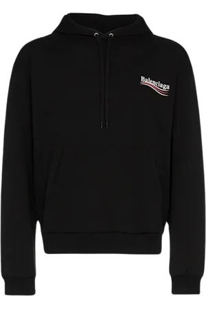 Balenciaga Heren, Sweatshirts & Hoodies, Zwart, Maat: 2XS Katoen