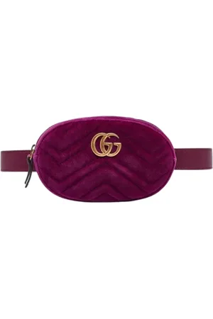 Gucci Dames, Pre-owned, Paars, Maat: ONE Size Velours