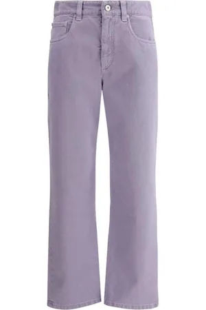 Brunello Cucinelli Dames, Jeans, Paars, Maat: S Katoen