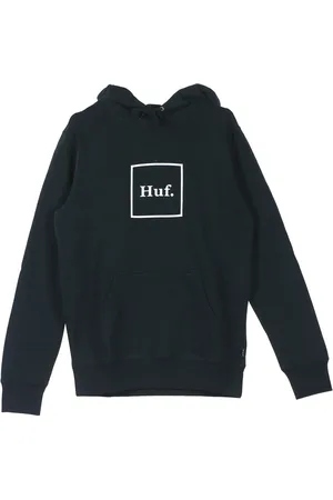 Huf Heren, Sweatshirts & Hoodies, Zwart, Maat: XL Katoen