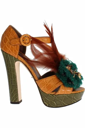Dolce & Gabbana Dames, Schoenen, Veelkleurig, Maat: 37 EU Leer