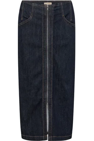 soyaconcept Dames, Rokken, Zwart, Maat: L Denim