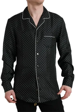 Dolce & Gabbana Heren, Overhemden, Zwart, Maat: M Zijde