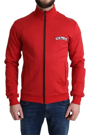 Dolce & Gabbana Heren, Sweatshirts & Hoodies, Rood, Maat: XS Katoen