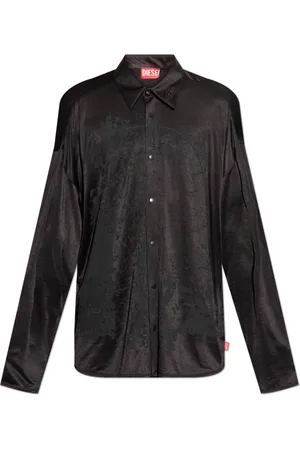 Diesel Heren, Overhemden, Zwart, Maat: M