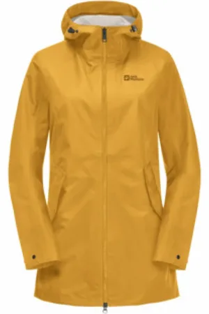 Jack Wolfskin Dames, Mantels, Geel, Maat: S Wol