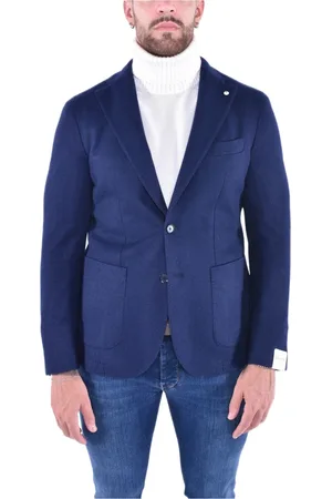 L.B.M. 1911 Heren, Jassen, Blauw, Maat: 2XL Wol