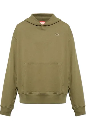 Diesel Heren, Sweatshirts & Hoodies, Groen, Maat: 2XL Katoen