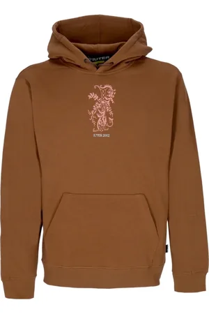 IUTER Heren, Sweatshirts & Hoodies, Bruin, Maat: S Katoen