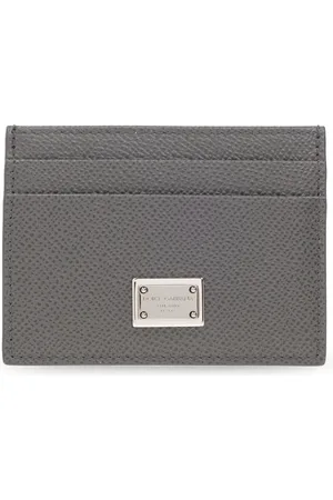 Dolce & Gabbana Heren, Accessoires, Grijs, Maat: ONE Size Leer