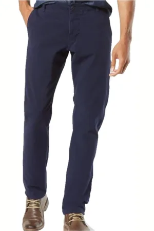 Dockers Heren, Broeken, Blauw, Maat: W32 L34 Katoen