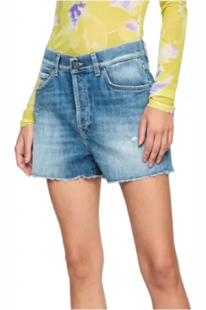 Dondup Dames, Korte broeken, Blauw, Maat: W27 Denim