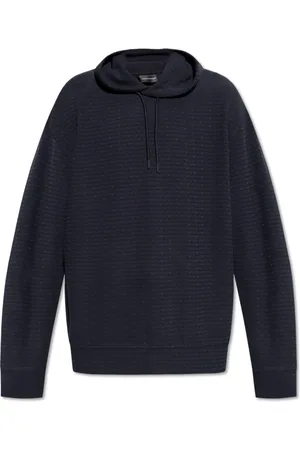 Emporio Armani Heren, Sweatshirts & Hoodies, Blauw, Maat: M Katoen
