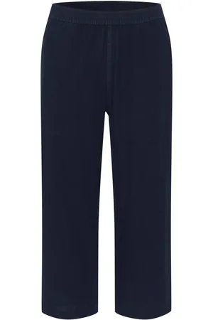 Kaffe Dames, Broeken, Blauw, Maat: XS