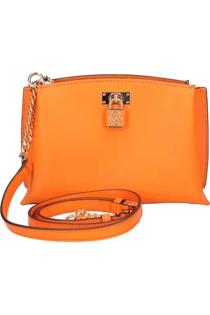 Michael Kors Dames, Tassen, Oranje, Maat: ONE Size Leer