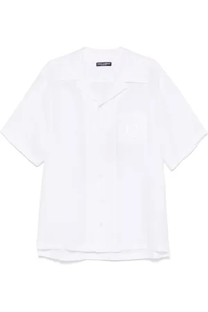 Dolce & Gabbana Heren, Overhemden, Wit, Maat: L Linnen