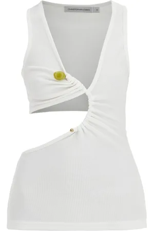 CHRISTOPHER ESBER Dames, Tops, Wit, Maat: XS Jersey