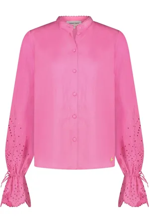 Fabienne Chapot Dames, Blouses & Shirts, Roze, Maat: XS Linnen