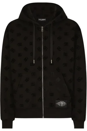 Dolce & Gabbana Heren, Sweatshirts & Hoodies, Zwart, Maat: XL Katoen