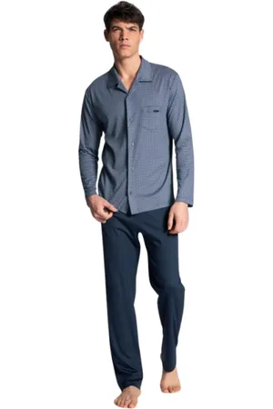 Calida Heren, Nachtkleding & Lounge, Blauw, Maat: 2XL