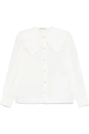 Alessandra Rich Dames, Blouses & Shirts, Wit, Maat: S