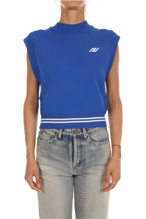 Autry Dames, Truien, Blauw, Maat: M Katoen