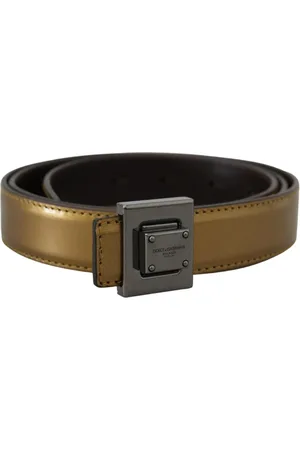 Dolce & Gabbana Heren, Accessoires, Geel, Maat: 90 CM Leer