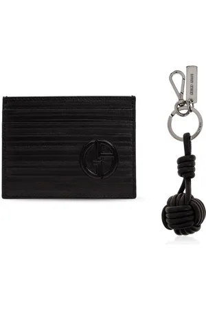 Giorgio Armani Heren, Accessoires, Zwart, Maat: ONE Size Leer