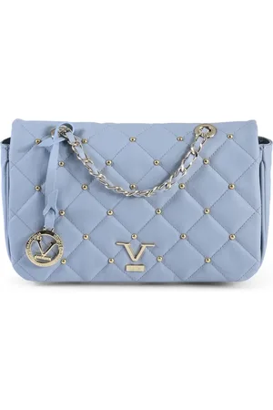19V69 Italia Dames, Tassen, Blauw, Maat: ONE Size Leer