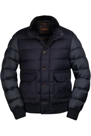 MOORER Heren, Jassen, Blauw, Maat: 4XL Wol