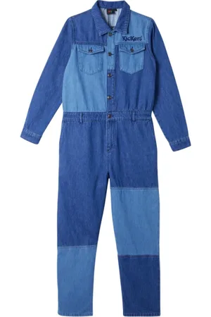Kickers Dames, Jumpsuits & Playsuits, Blauw, Maat: S Katoen