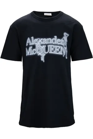 Alexander McQueen Heren, Tops, Zwart, Maat: L Katoen