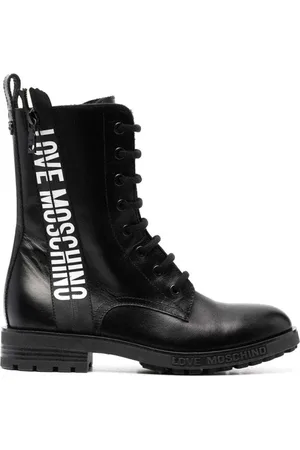 Moschino Dames, Schoenen, Zwart, Maat: 40 EU Leer
