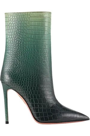 Aquazzura Dames, Schoenen, Groen, Maat: 35 EU Leer