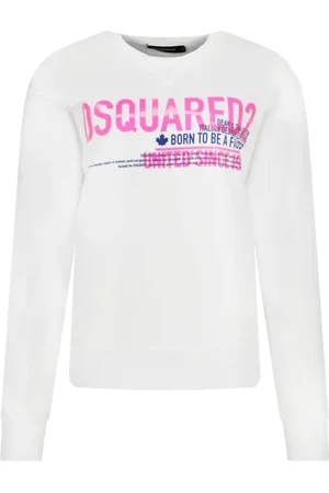 Dsquared2 Dames, Sweatshirts & Hoodies, Wit, Maat: S Katoen
