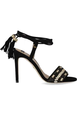 Elisabetta Franchi Dames, Schoenen, Zwart, Maat: 38 EU Leer